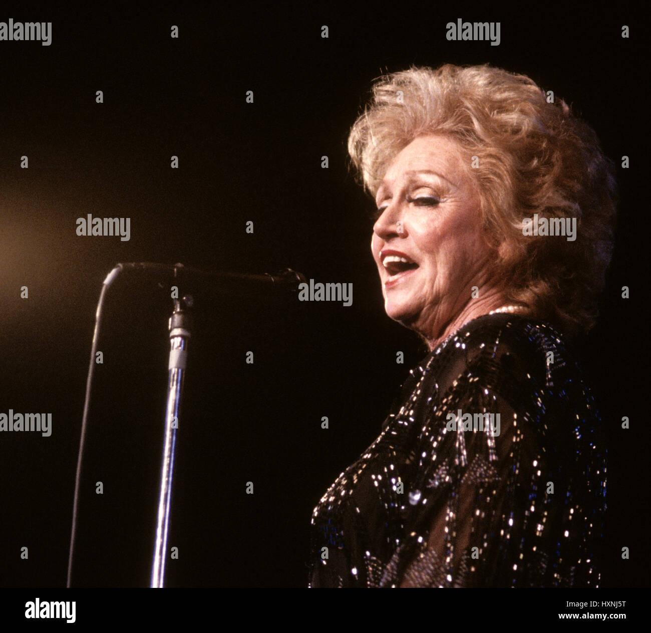 Anita O`Day born Anita Belle Colton American jazz singer 1986 Stock Photo